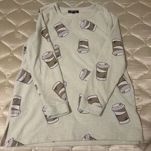 Love+Lace cute coffee sweater